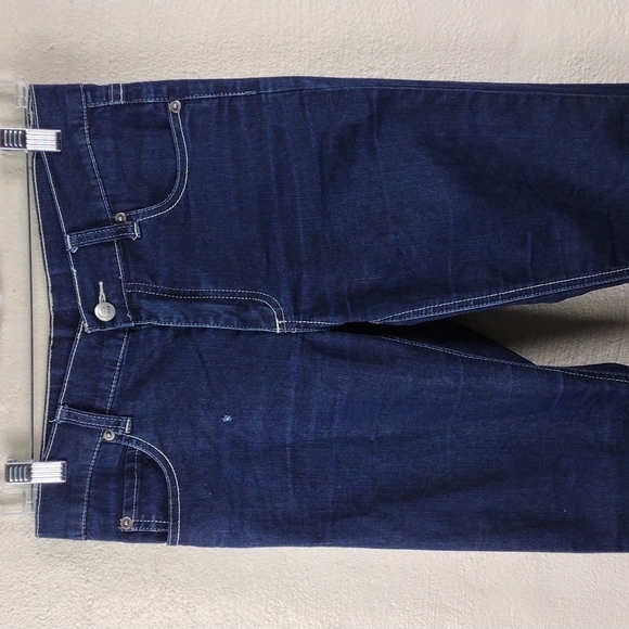 CHEAP Monday Dark Wash Five Pocket Mid Rise Straight Leg Denim Jeans - Picture 2 of 10